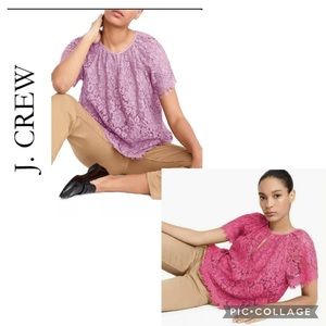 Jcrew Tulle Top Shirt Pink Lilac Medium